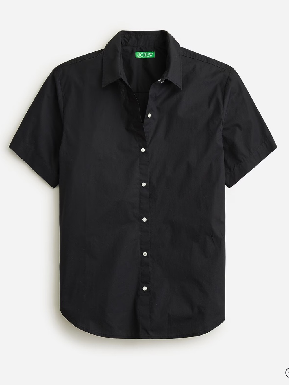 J. Crew Cotton poplin short sleeve button up shirt NWOT
